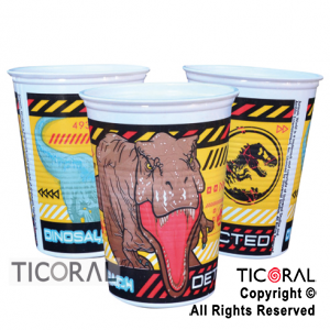 JURASSIC WORLD VASO x 8